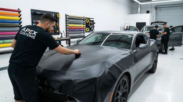 汁付宝改装视频 - 车身贴膜改色视频教程